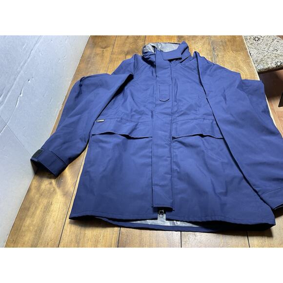 Propper Jacket Mens M/L Blue Foul Weather II Coast Guard Parka Goretex - Picture 1 of 15